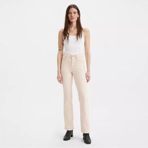 Levi’s 725 high rise, bootcut corduroy white pants size 12, 31